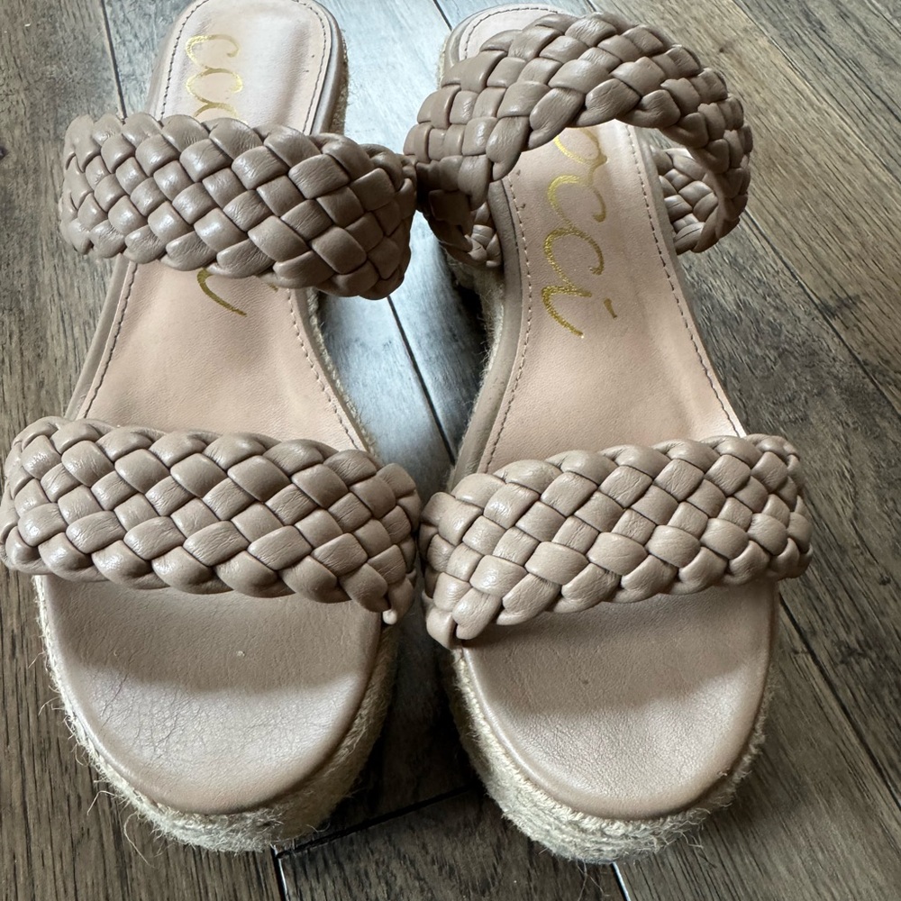 Women's Braided Tan Sandals